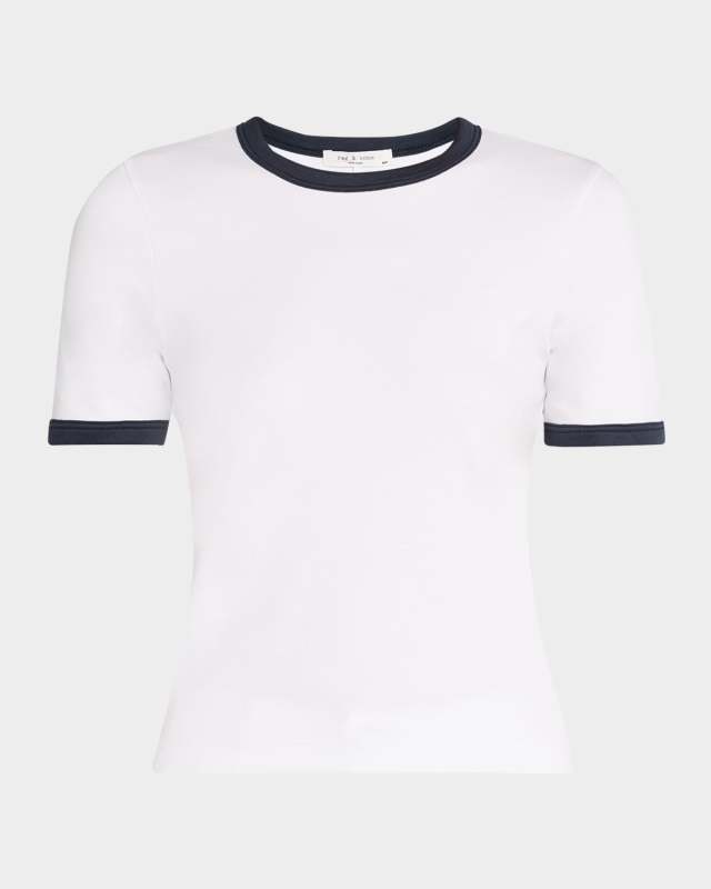 Mia Short-Sleeve Ringer Tee